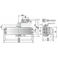 Доводчик дверной DORMA TS77 EN-3 серый