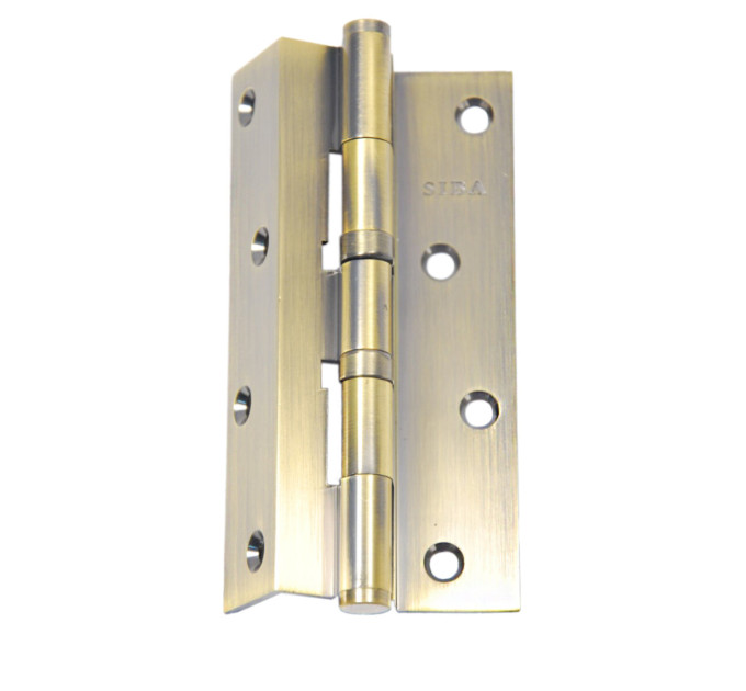 Петля латунная SIBA угловая универсальная d25 мм 2BB античная бронза AВ