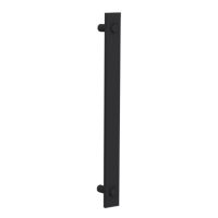 Mantion ROC Design Дверная ручка OS, 356x32x50 мм, черная матовая