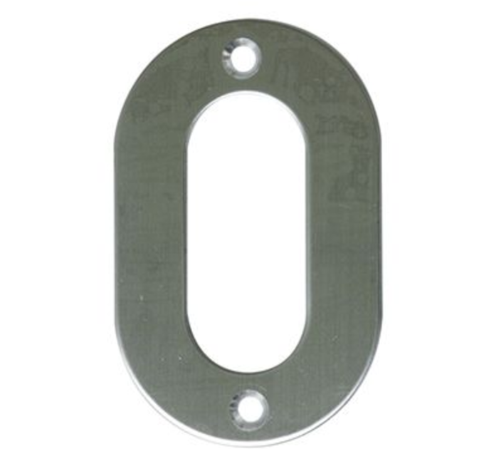 Цифра на дверь "0" нержавеющая сталь