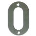 Цифра на дверь "0" нержавеющая сталь