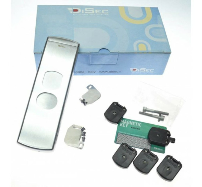 Протектор DISEC MAGNETIC MG901 DIN+LEVER RECTANGLd25мм Хром_мат 3класс T 2KEY KM0P85 Наружный к MUL