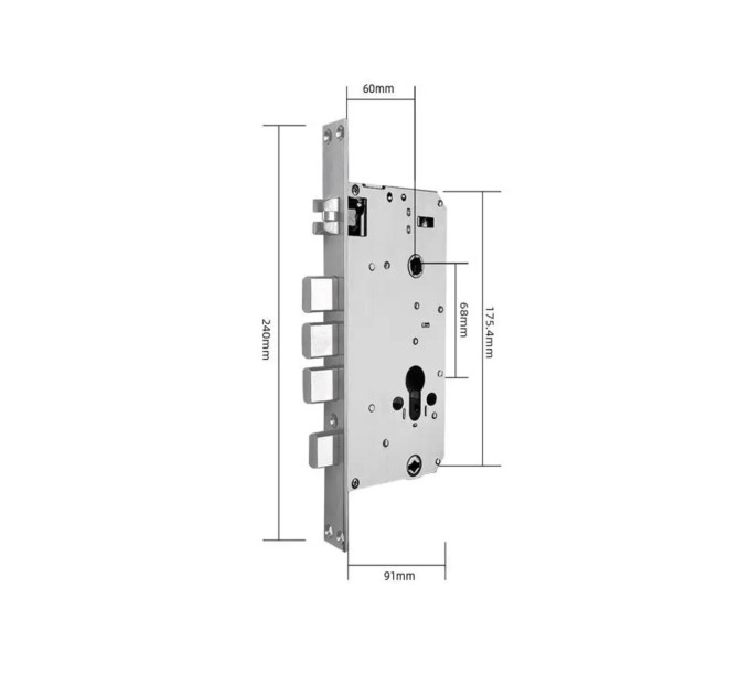 Умный замок SEVEN LOCK SL-7769BFF (Врезная часть 6068)