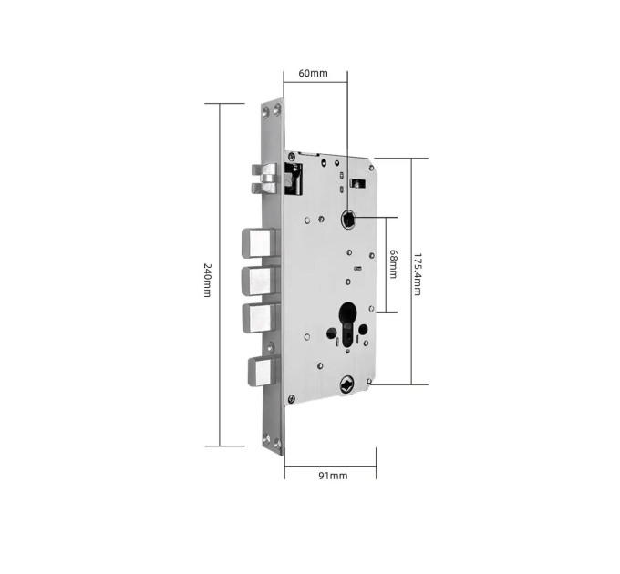 Умный замок SEVEN LOCK SL-7769BFF (Врезная часть 6068)
