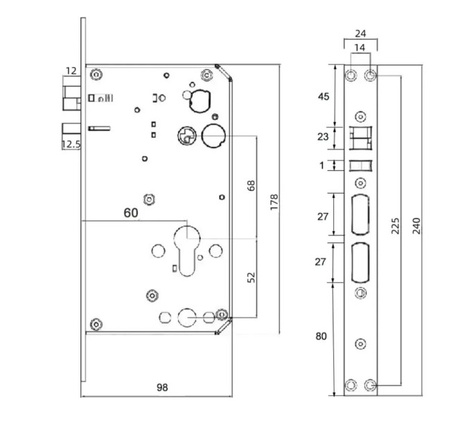 Умный замок SEVEN LOCK SL-7775BF (моторный)