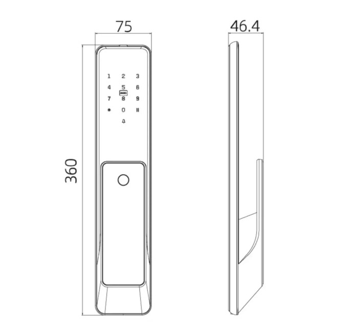 Умный замок SEVEN LOCK SL-7775BF (моторный)