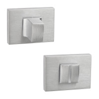 Накладка UNIQUE WC W07 ALU на розетке RO80, матовый хром
