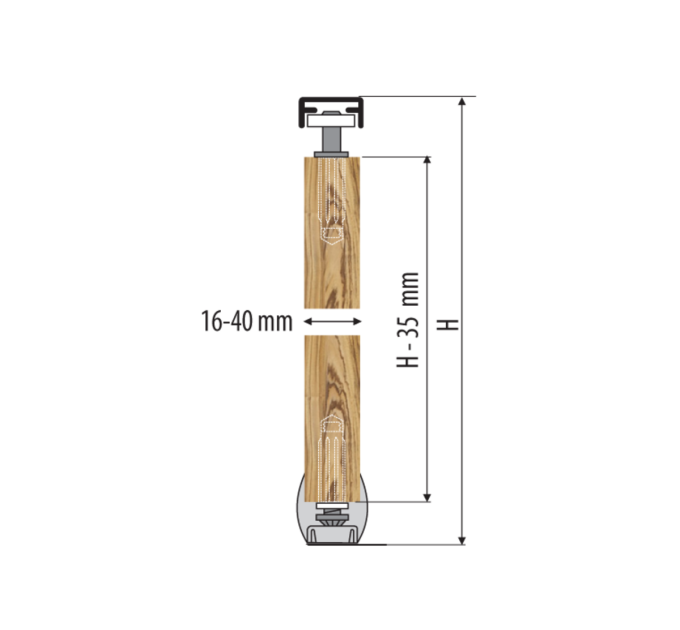 Valcomp APOLLO 4/1518 мм Комплект на 4 створки по 14кг
