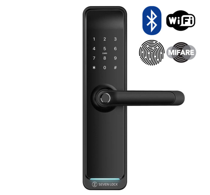 Умный замок SEVEN LOCK SL-7767BFW (Врезная часть 7068)