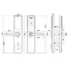 Умный замок SEVEN LOCK SL-7765BFF (Врезная часть 6068)