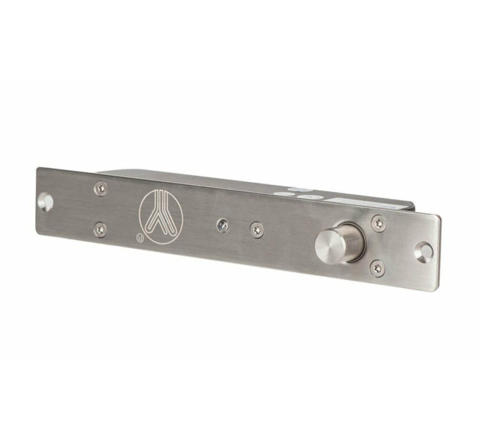 YLI Ригельный замок YB-200(LED) NO (без питания открыт) врезной для СКУД. Размеры 190 d30x39мм.