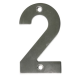 Цифра на дверь "2" нержавеющая сталь