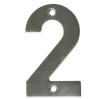 Цифра на дверь "2" нержавеющая сталь