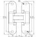 Anselmi AN 172 3D Петля скрытый d30хd25 мм d30 кг), белый - 49