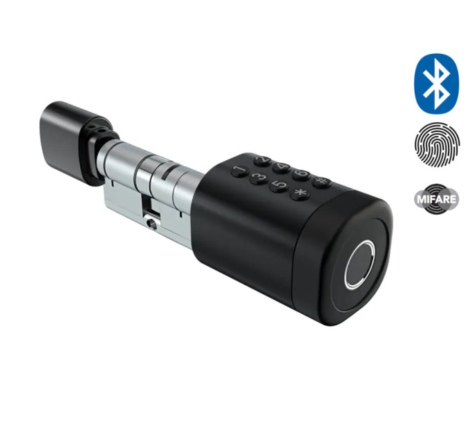 Умный замок (цилиндр) SEVEN LOCK SL-7774BF silver