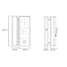 Умный замок SEVEN LOCK SL-7776BF (для стеклянных дверей)