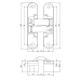Anselmi AN d40 3D Петля скрытый 24х110 мм (20 кг), черный - 18