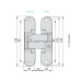 Anselmi AN d40 3D Петля скрытый 24х110 мм (20 кг), черный - 18