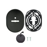 Щиток DISEC KT088 MATRIX OVAL Краска_черная N С накладной шторкой