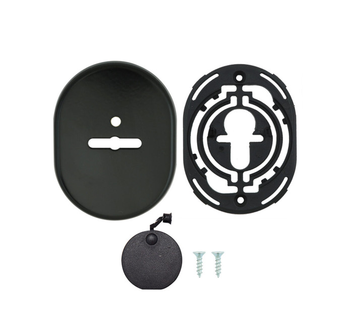 Щиток DISEC KT088 MATRIX OVAL Фарба_чорна N З накладною шторкою