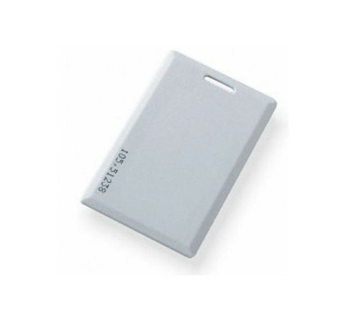 Ключ-карта EM-05 (TK01) RFID proximity, толщиной 1,6мм и с прорезью в корпусе для удобства.