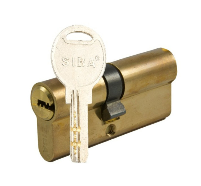 Цилиндр SIBA 68 мм (31х37) кл-кл 5 кл. желтый 12168/B