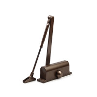 Доводчик дверной SIBA EN3 d40-60 кг коричневый BROWN с фиксацией 120°