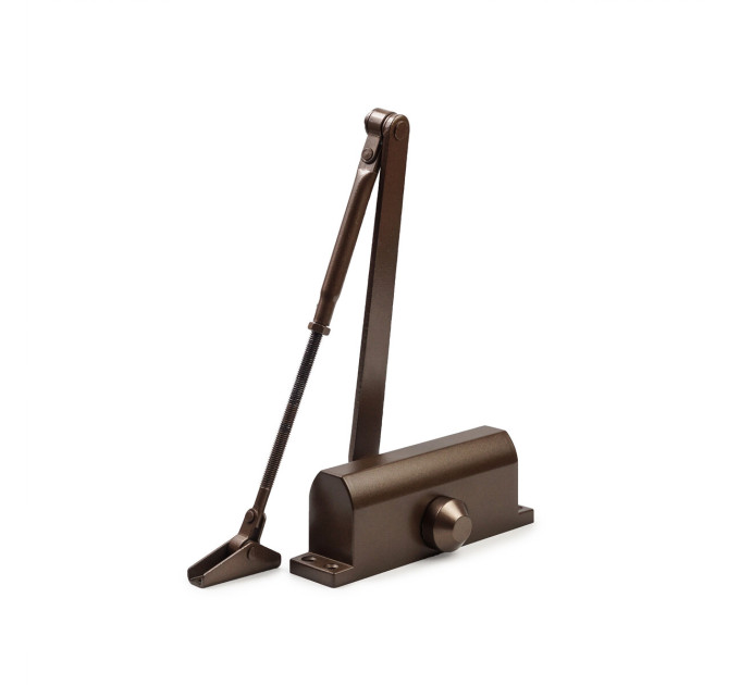 Доводчик дверной SIBA EN3 d40-60 кг коричневый BROWN с фиксацией 120°