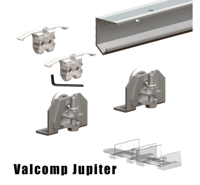Valcomp JUPITER JU01 Комплект фурнитуры для одной деревянной двери до d30 кг, без направляющей