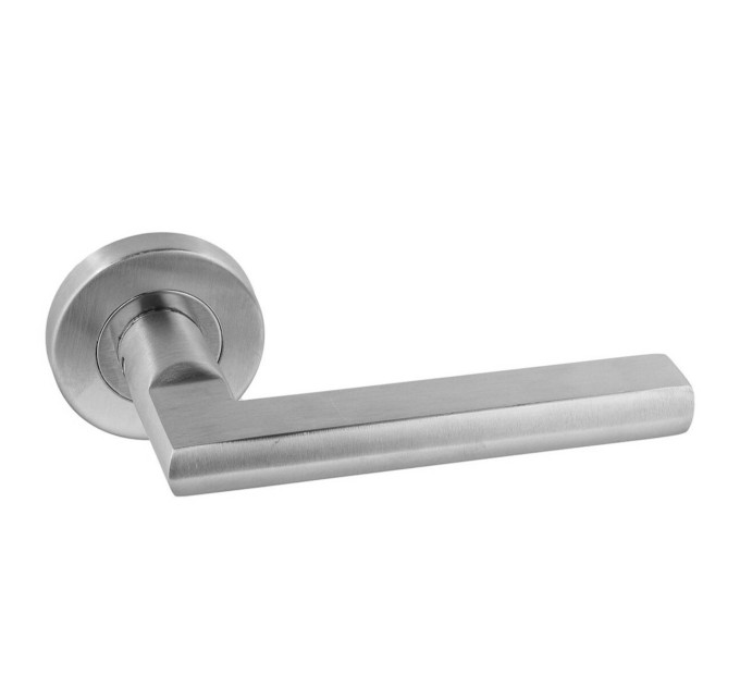 Ручка дверная SIBA ECO LILYUM из нержавеющей стали на розетке SSR01 (22 22)