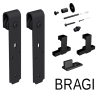 Mantion BRAGI комплект фурнитуры для 1 двери до 100 кг, ROC Design, черный матовый
