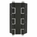 Петля маятниковая мод d3035 - 180x133 мм черная*