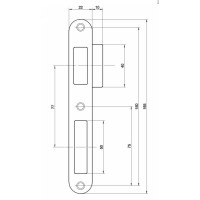 ALFA Ответки с отбойником 165/22 античная бронза AB