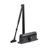 Доводчик дверной SIBA EN5 80-120 кг черный BLACK БЕЗ фиксации