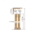 Valcomp HORUS HR24 Комплект раздвижной системы для гардеробного шкафа до d400 мм, 3 створки