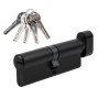 Цилиндр SIBA 90 мм d40x50) кл-эт 5 кл. матовый черный 12190/BTMBZ ZAMAK (12)