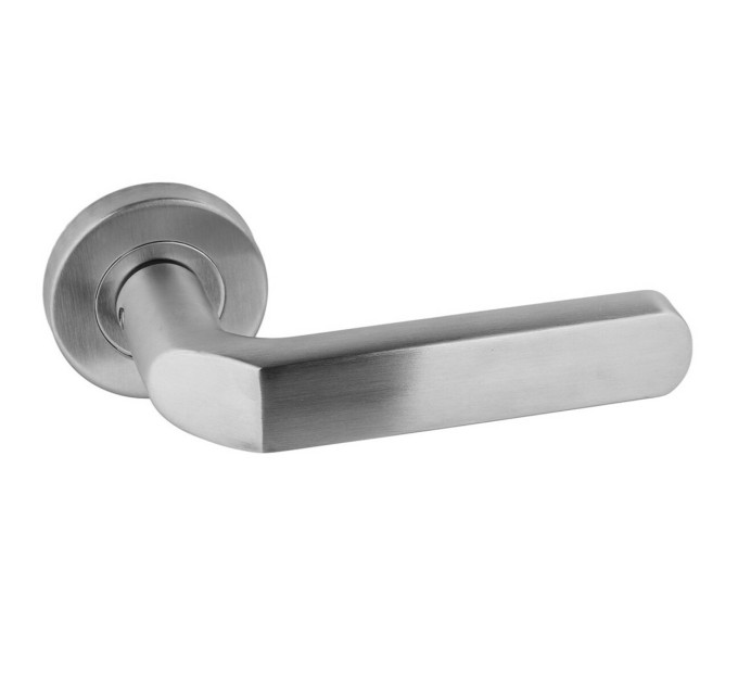 Ручка дверная SIBA ECO ANEMON из нержавеющей стали на розетке SSR01 (22 22)