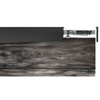 Valcomp Herkules WOOD Маскировочная планка с боковыми заглушками и щеткой, d3010 мм, черная