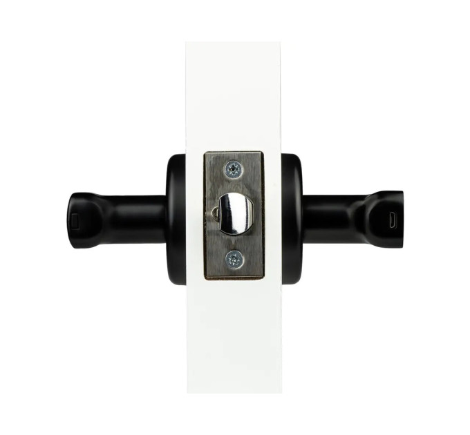 Умный замок SEVEN LOCK SL-7739BF черный, на круглой розетке