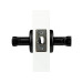 Умный замок SEVEN LOCK SL-7739BF черный, на круглой розетке