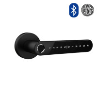 Умный замок SEVEN LOCK SL-7739BF черный, на круглой розетке