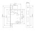 Умный замок SEVEN LOCK SL-7 d40BF СЕРЫЙ (Врезная часть 5050)