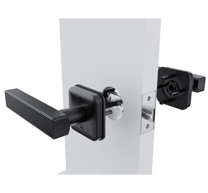 Умный замок SEVEN LOCK SL-7738BF черный, на квадратной розетке
