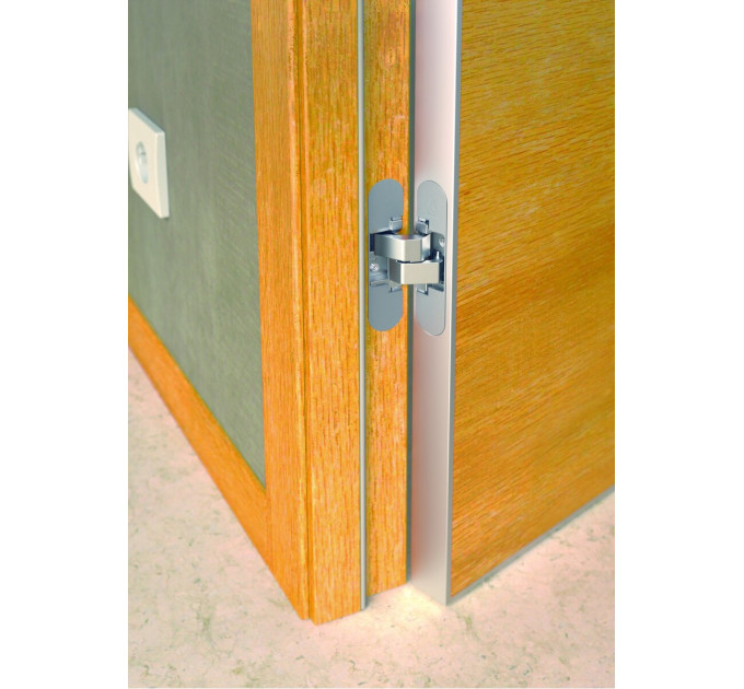 Anselmi AN d40 3D Петля скрытый 24х110 мм (20 кг), матовый хром - 14
