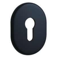Щиток DISEC KT036 DIN OVAL Краска черная N Внутренний (цилиндр)
