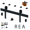 Valcomp RE20 Комплект фурнитуры REA 100кг до 1 двери 850-1050 мм, черный матовый