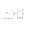 SIBA Ригель одинарний D=45 мм полірована латунь PB
