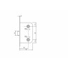 SIBA Механізм WC d250 (ВТ WC) полірована латунь PВ