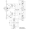 Механизм межкомнатный WC мод d4000 - 50/70 матовый хром