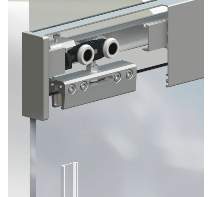 Valcomp Herkules GLASS HG20 Комплект раздвижной системы для стеклянных дверей до 1 d40 мм/100 кг